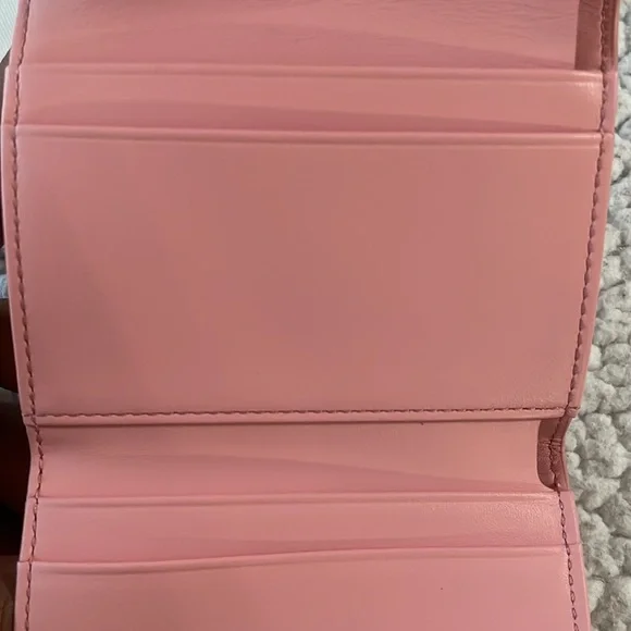 MCM Blossom Pink Small Aren Trifold Wallet - Picture 4 of 7
